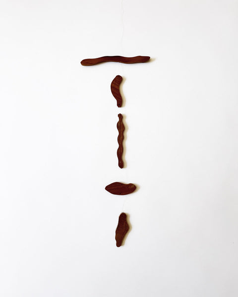 Load image into Gallery viewer, Reclaimed Teak Mobiles (Raindrops, Moon, Clouds, Stars)