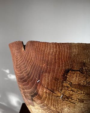 Large Sculptural Korean Oak Vase