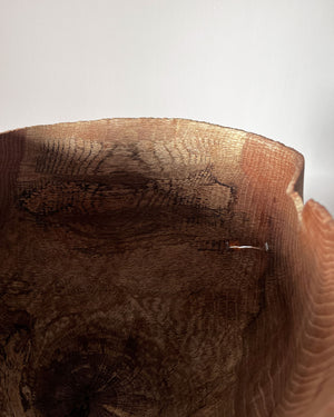 Large Sculptural Korean Oak Vase