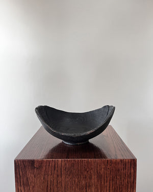 Charred Oak Wood Plate (10")