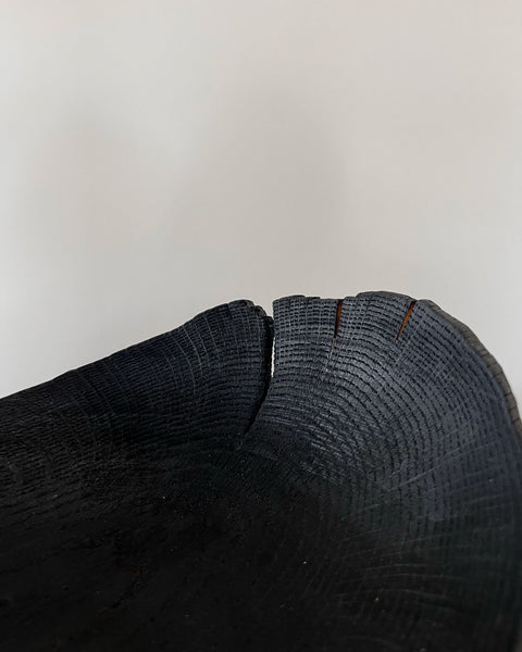 Load image into Gallery viewer, Charred Oak Wood Plate (10")