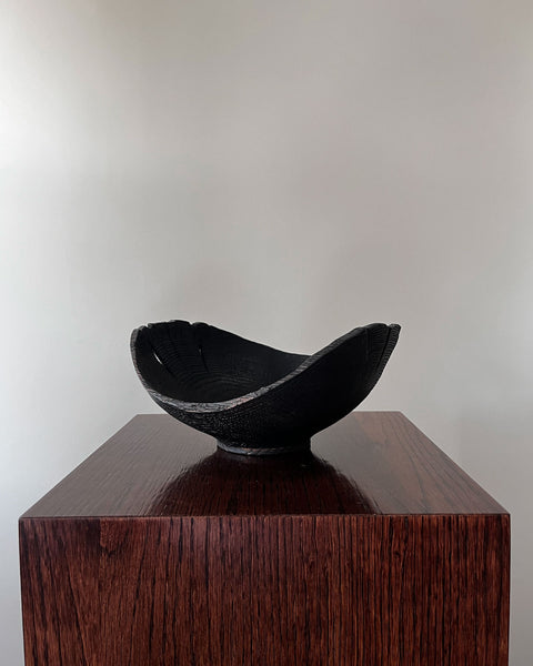 Load image into Gallery viewer, Charred Oak Wood Plate (10")