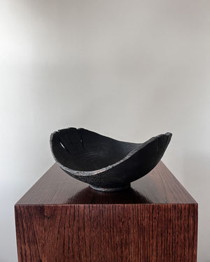 Charred Oak Wood Plate (10")