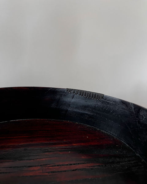 Load image into Gallery viewer, Zelkova Wood Medium Red Lacquered Bowl