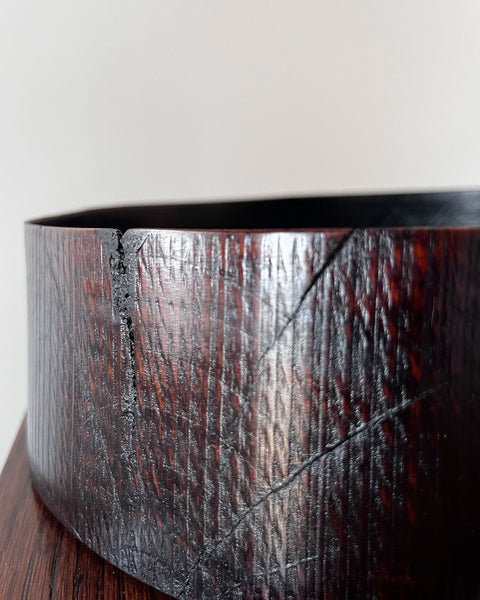 Load image into Gallery viewer, Zelkova Wood Medium Red Lacquered Bowl
