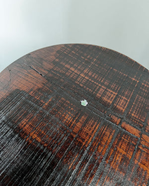 Zelkova Wood Medium Red Lacquered Bowl