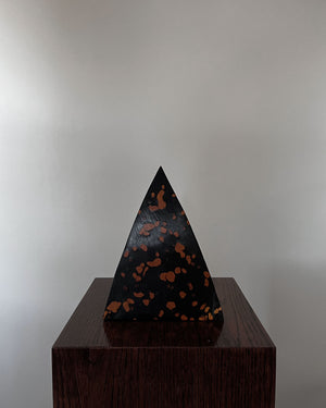Korean Birch Half Spotted "Remaining" Triangle Sculpture