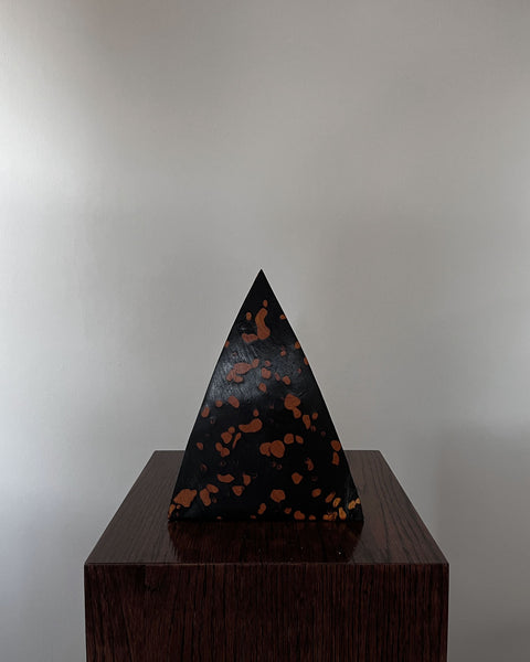 Load image into Gallery viewer, Korean Birch Half Spotted "Remaining" Triangle Sculpture