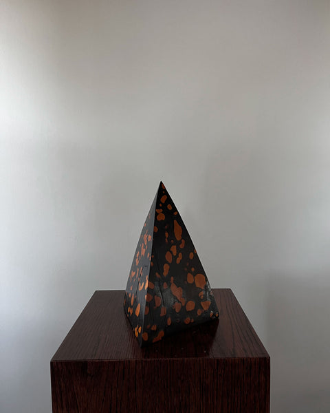 Load image into Gallery viewer, Korean Birch Half Spotted &quot;Remaining&quot; Triangle Sculpture
