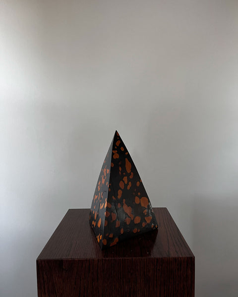 Load image into Gallery viewer, Korean Birch Half Spotted "Remaining" Triangle Sculpture