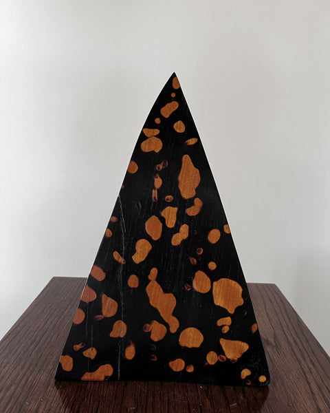 Load image into Gallery viewer, Korean Birch Half Spotted "Remaining" Triangle Sculpture