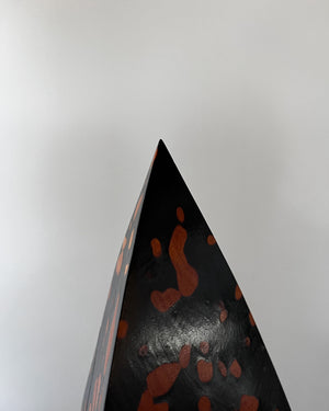 Korean Birch Half Spotted "Remaining" Triangle Sculpture