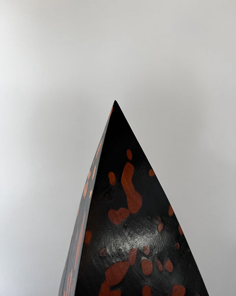Load image into Gallery viewer, Korean Birch Half Spotted "Remaining" Triangle Sculpture