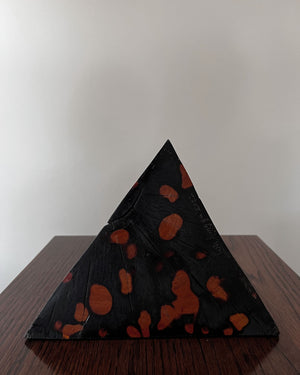 Korean Birch Half Spotted "Remaining" Triangle Sculpture
