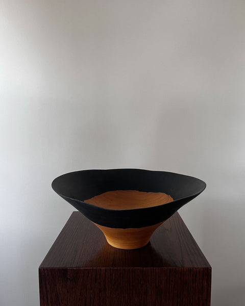 Load image into Gallery viewer, Korean Birch Half Charred Bowl
