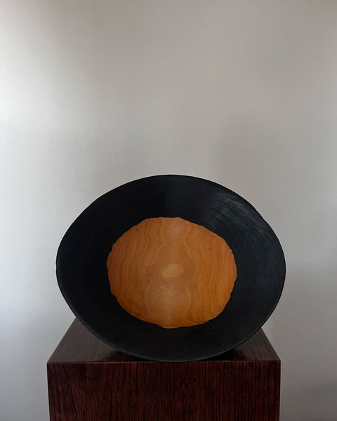 Load image into Gallery viewer, Korean Birch Half Charred Bowl
