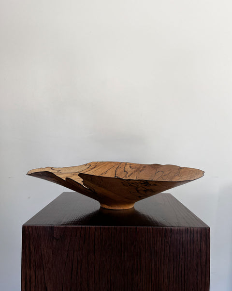 Load image into Gallery viewer, Spalted Maple Shallow Vessel