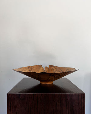 Spalted Maple Shallow Vessel