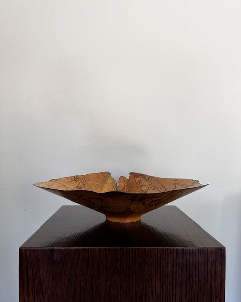 Load image into Gallery viewer, Spalted Maple Shallow Vessel
