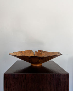 Spalted Maple Shallow Vessel