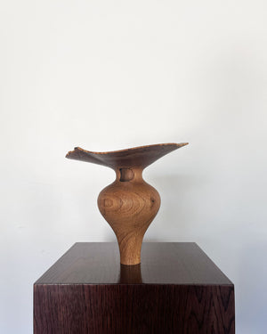 Korean Oak Flared Collar Vase