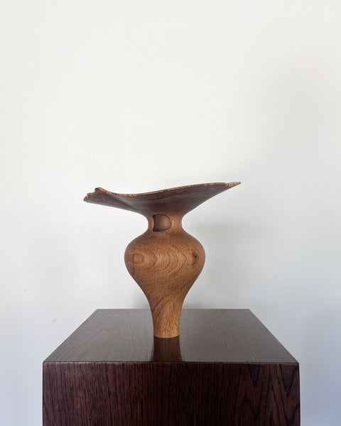 Load image into Gallery viewer, Korean Oak Flared Collar Vase