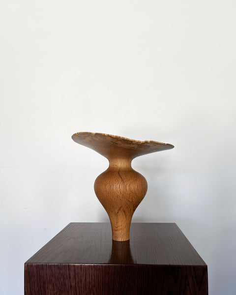 Load image into Gallery viewer, Korean Oak Flared Collar Vase
