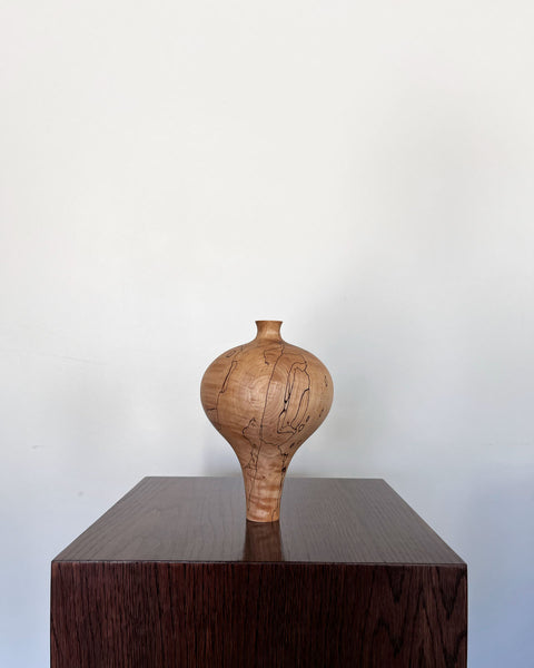 Load image into Gallery viewer, Spalted Maple Wood Sculptural Vase