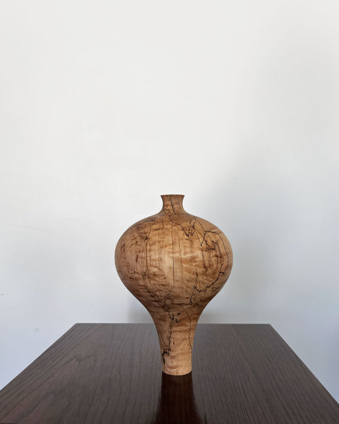 Load image into Gallery viewer, Spalted Maple Wood Sculptural Vase