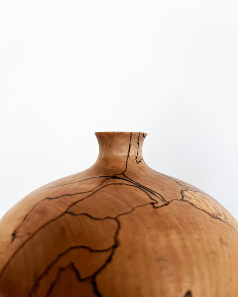 Load image into Gallery viewer, Spalted Maple Wood Sculptural Vase