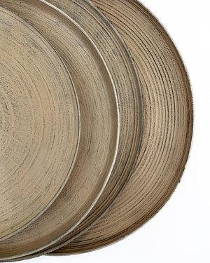 Zelkova Wood Winter Organic Plate