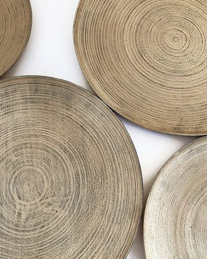 Zelkova Wood Winter Organic Plate