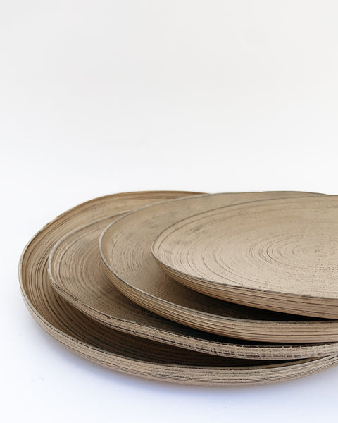 Load image into Gallery viewer, Zelkova Wood Winter Organic Plate