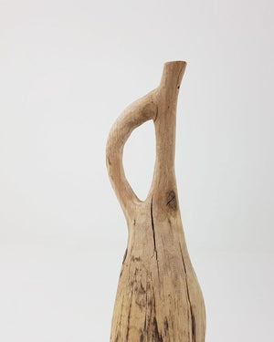 Oak Wood Whittled Vases