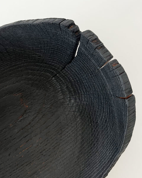 Load image into Gallery viewer, Charred Oak Wood Plate (10")