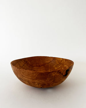 Oiled Korean Oak Bowl with Hole