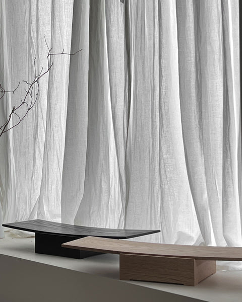 Load image into Gallery viewer, Korean Oak Wood Curved Tray