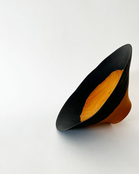 Load image into Gallery viewer, Korean Birch Half Charred Bowl