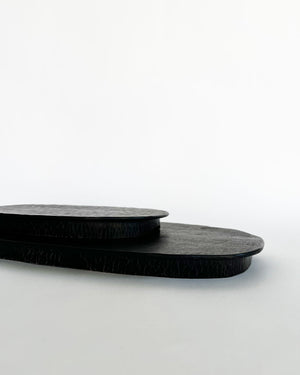 Oblong Maple Wood Table Tray and Pedestal (Soban)