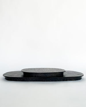 Oblong Maple Wood Table Tray and Pedestal (Soban)
