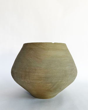Dyed Korean Acorn Large-Scale Round Vessel, Dyed