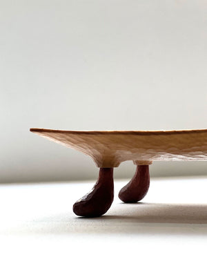 Red Shoe Maple and Padauk Plate Pedestal