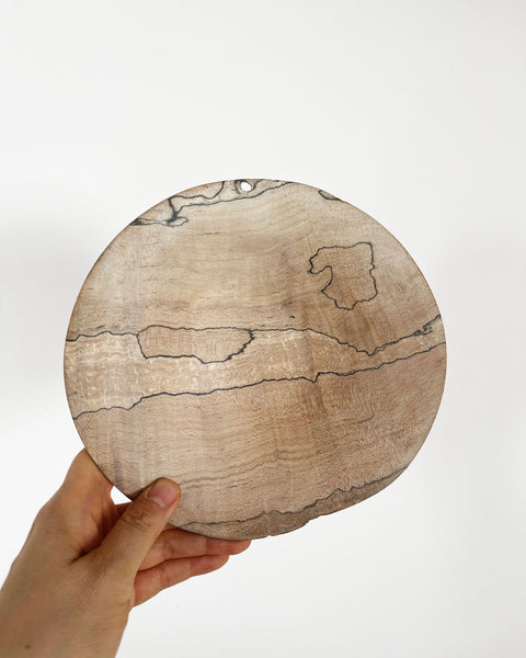 Load image into Gallery viewer, Korean Mono Maple Wood Plate with Hole
