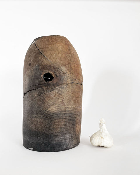 Load image into Gallery viewer, Korean Oak Sculptural Vase
