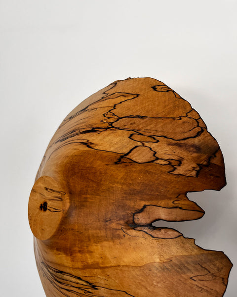 Load image into Gallery viewer, Spalted Maple Shallow Vessel
