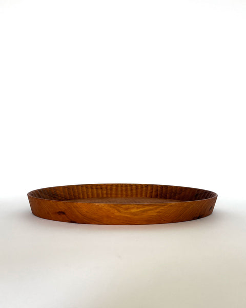 Load image into Gallery viewer, Oval Apricot Tree Tray with Scalloped Edge
