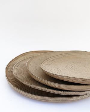 Zelkova Wood Winter Organic Plate