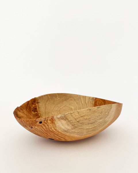 Load image into Gallery viewer, Oil and Waxed Korean Oak Imperfect Bowl
