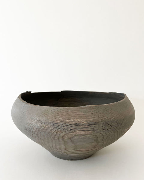Load image into Gallery viewer, Gray Dyed Korean Oak Vessel, Extra Large
