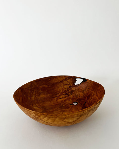 Load image into Gallery viewer, Oiled Korean Oak Bowl with Hole
